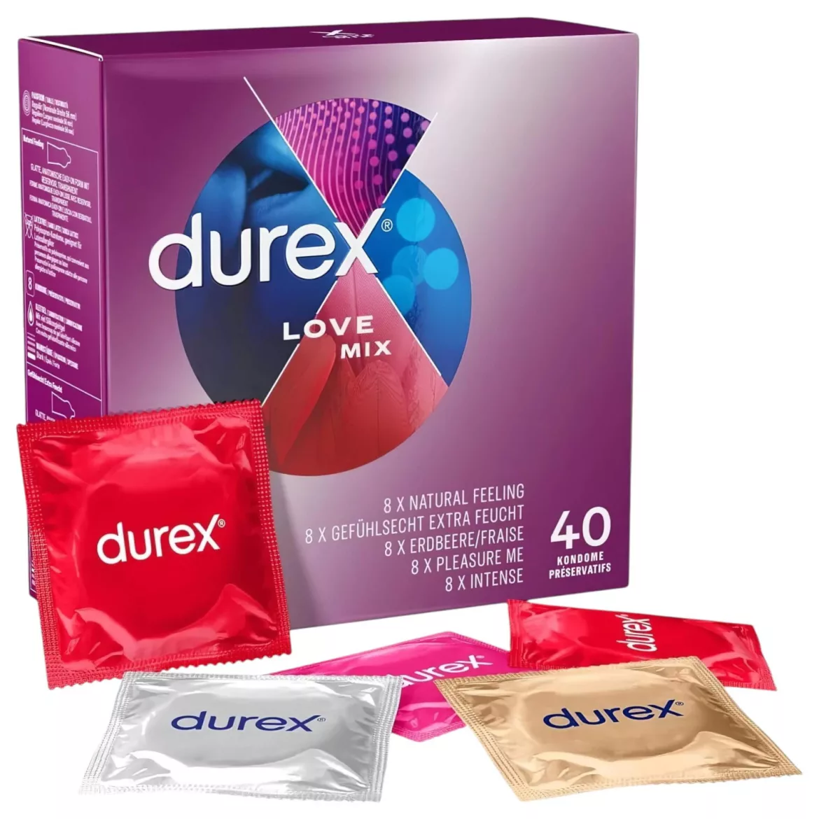 Durex Love Mix 40 Kondomer