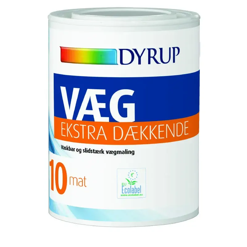Dyrup Væg 10 Ekstra Dækkende Hvid   75lt