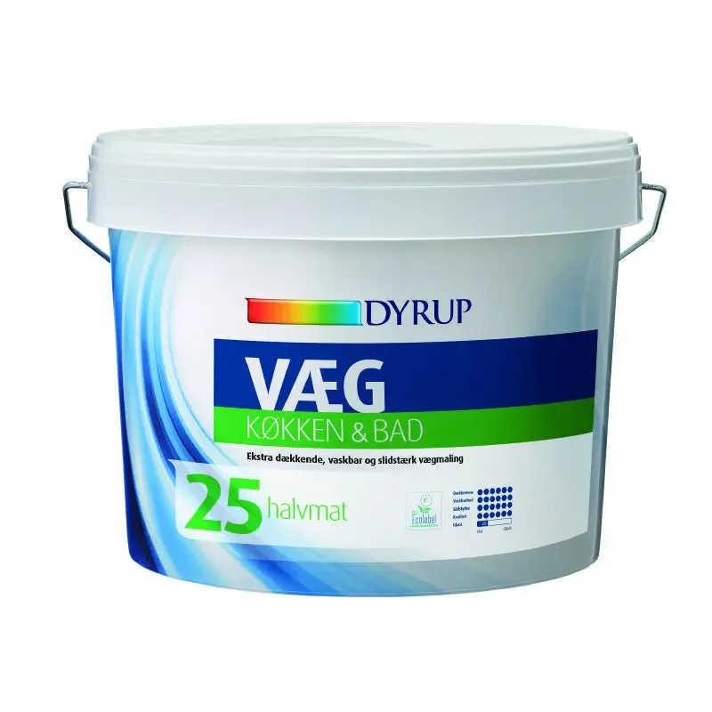 Dyrup Væg 25 Køkken   Bad Hvid   00lt