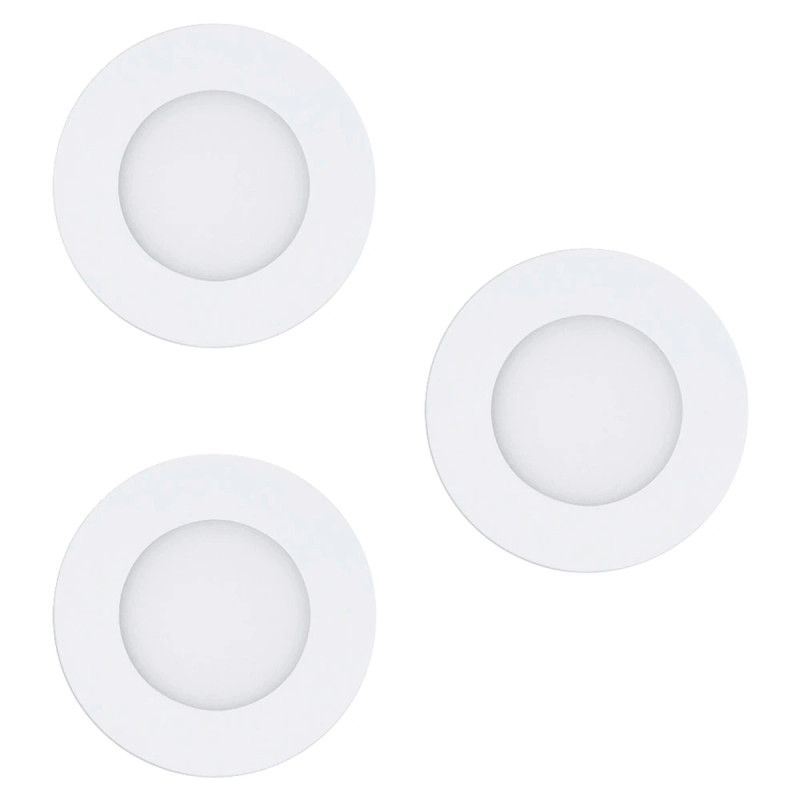 Eglo Fueva-  Indbyg  Sæt ø85 3x390lm 2700-6500k Ip44 Hvid  Indbygninglampe 900099