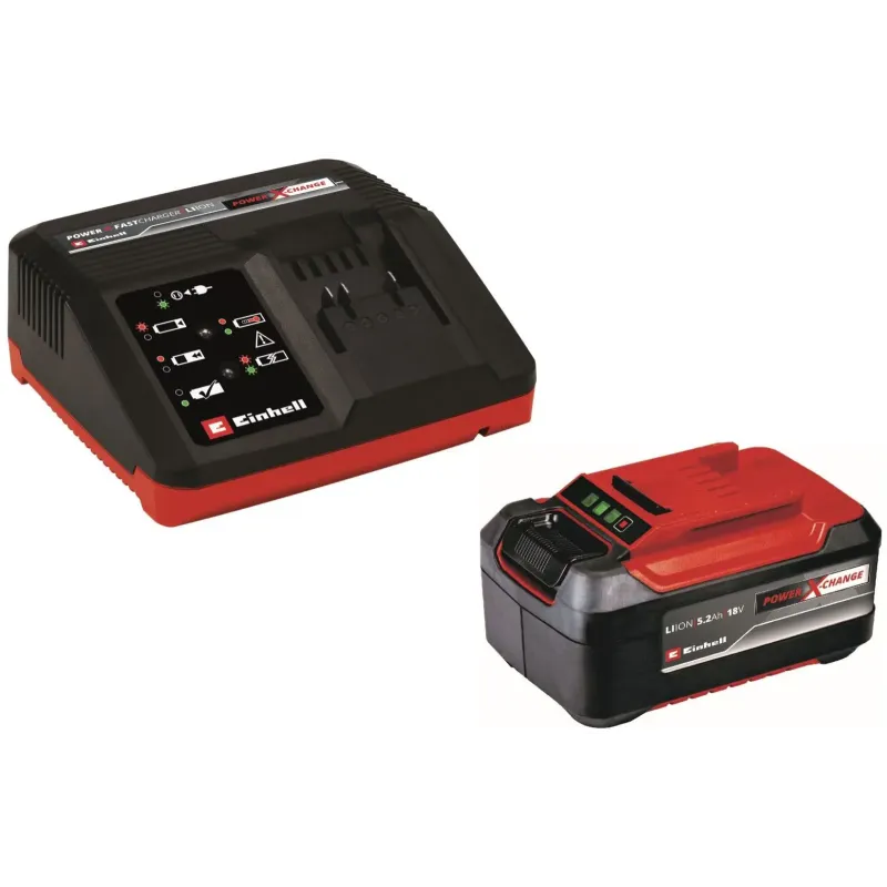 Einhell Power  -change Startersæt 18v     Ah Og Hurtiglader   Ah