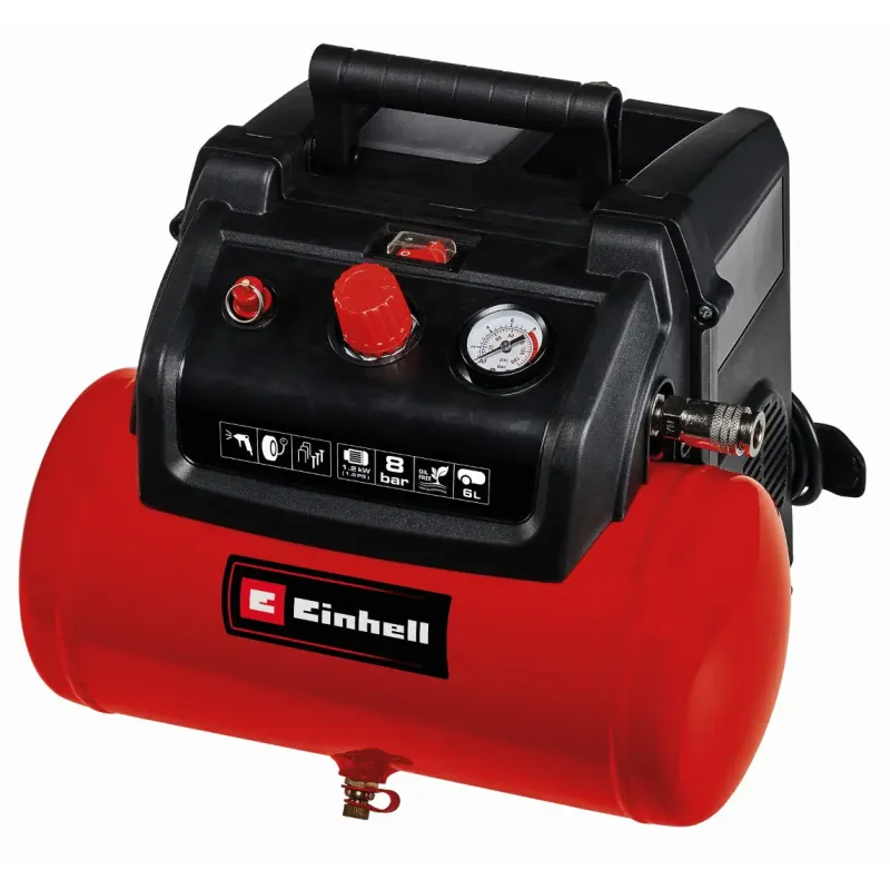 Einhell Tc-ac 190     Of Kompressor Med Tilbehør   Bar   Liter 230v