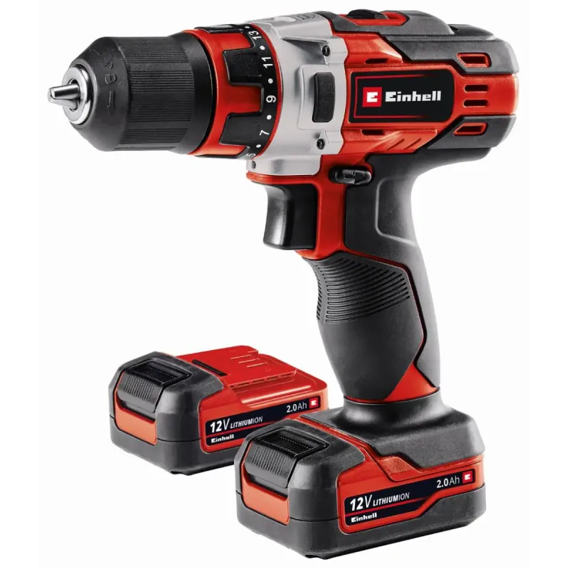 Einhell Te-cd 12   Li Akku Bore Skruemaskine 2x12v     Ah Batteri Og Lader