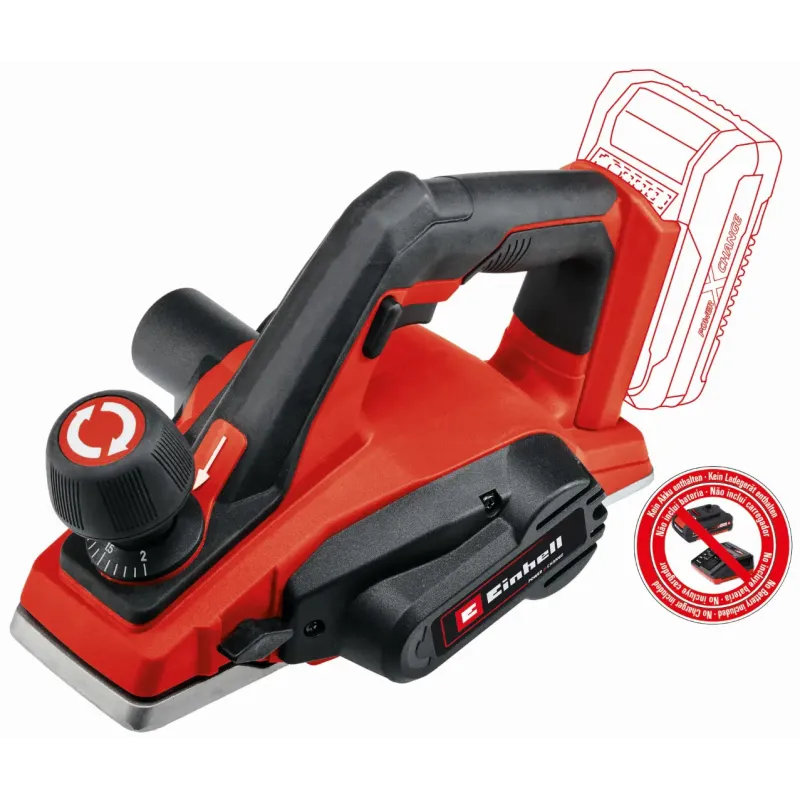 Einhell Te-pl 18 82 Li Akku Høvl 82 Mm 18v   Batteri Og Lader