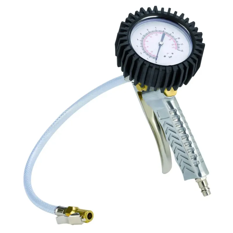 Einhell Trykluft Dæktryksmåler   Manometer Og Forlængerstuds 4133110