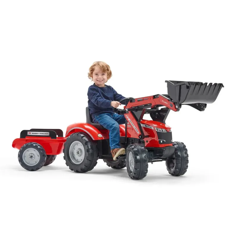 Falk Massey Ferguson Frontlæsser Med Vogn
