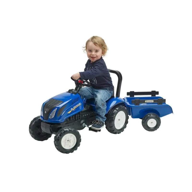 Falk New Holland Traktor Med Vogn 808-070
