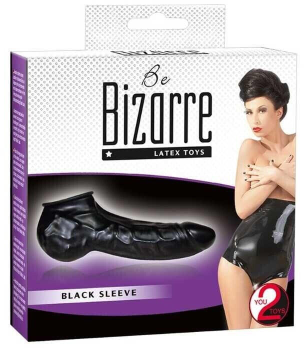 Be Bizarre Latex Toys Black Sleeve
