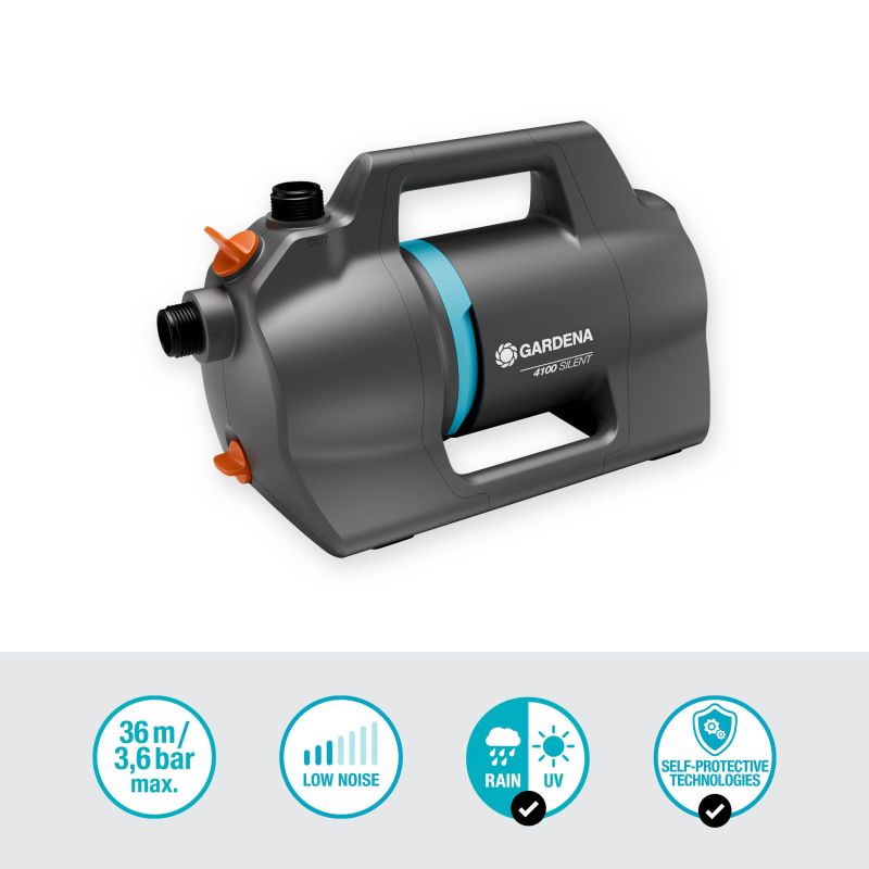 Gardena Elektrisk Trykpumpe 4100 Silent    Sugeslange  Sæt 09052-20