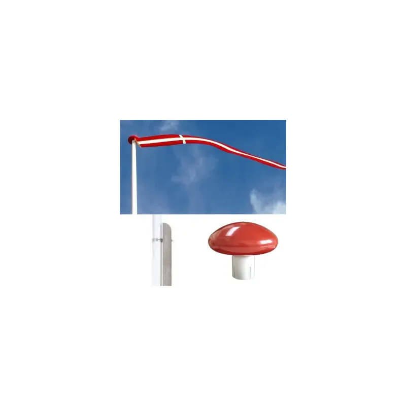 Glasfiberflagstang    Betonfod 12 Meter