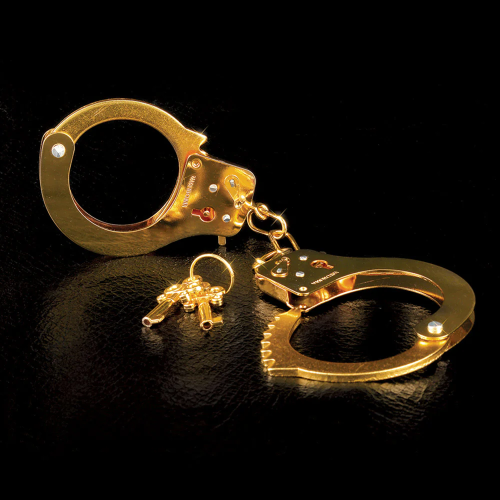 Fetish Fantasy Gold Metal Cuffs Pipedream