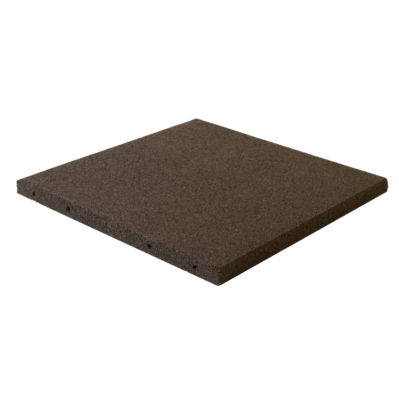 Gummiflise 50x50x3 Cm Sort Nordic Play Active 30 M2 120 Stk  810-176