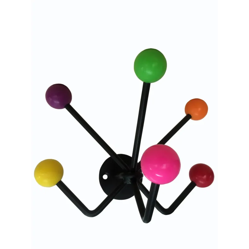 Home-it Knagerække   Kroge Sort  Multi