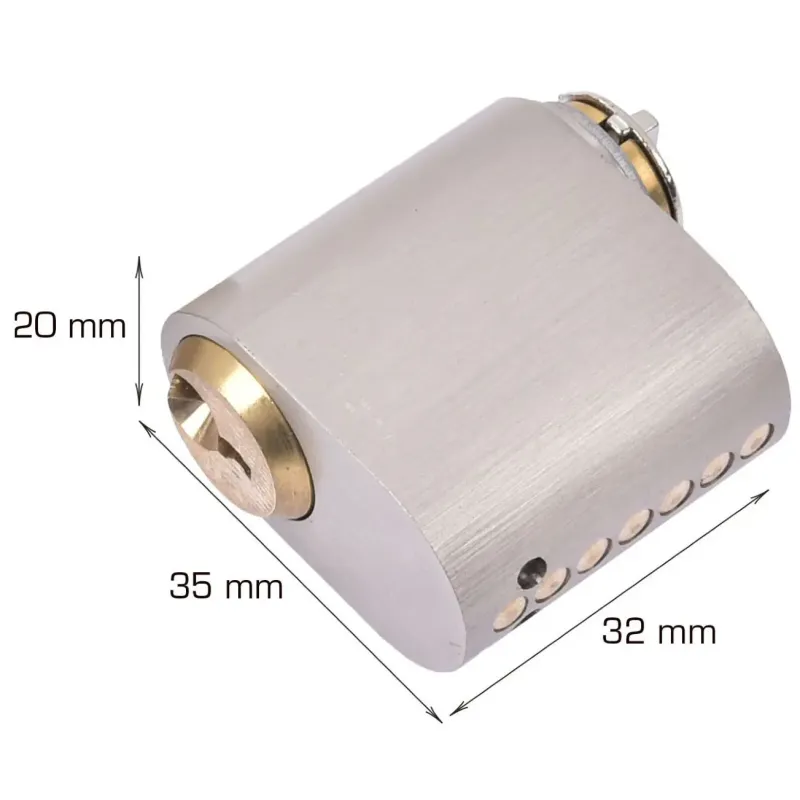 Home-it Oval Cylinder Med   Stifter Med   Nøgler    Stk
