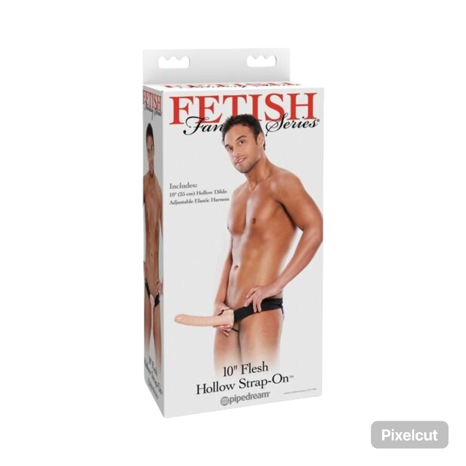 10 Quot  Fetish Flesh Hollow Strap-on