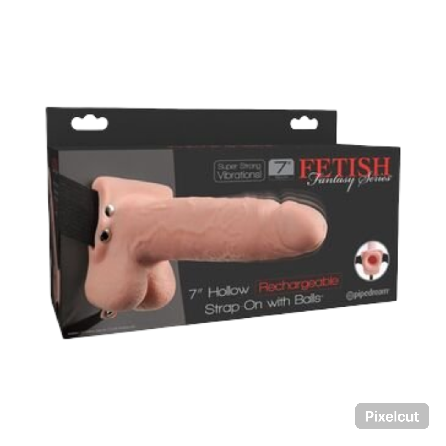 Quot  Fetish Hul Genopladelig Strap-on Med Testikler