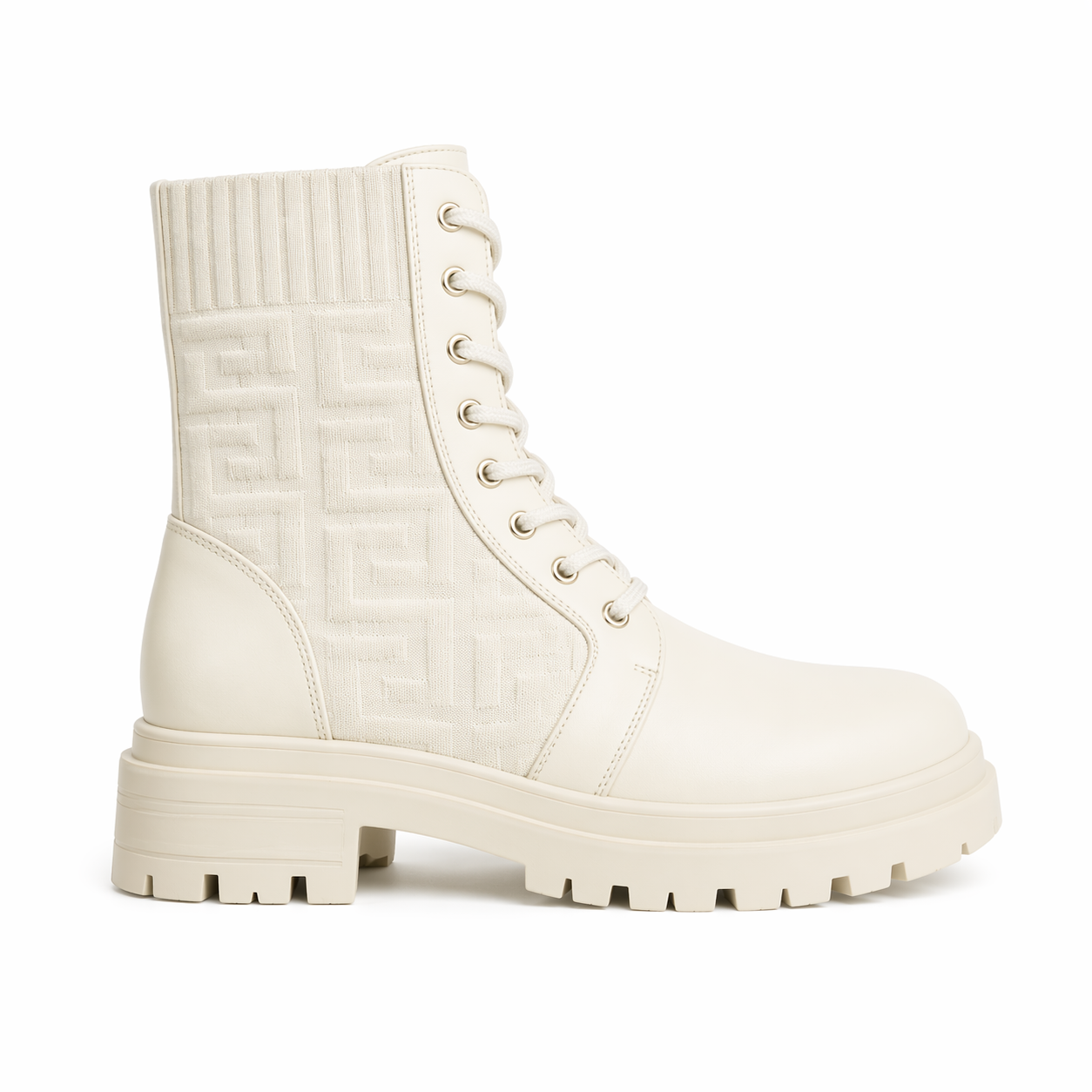 Ivory Knit Boot 41