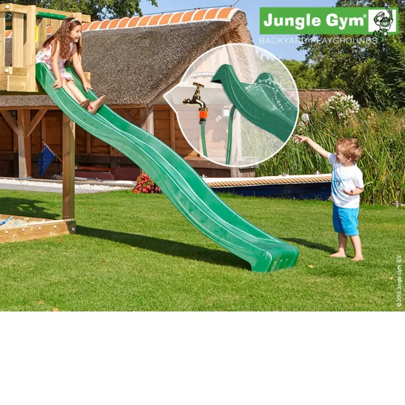 Jungle Gym Rutschebane Mørkegrøn   65 Meter Nyhed