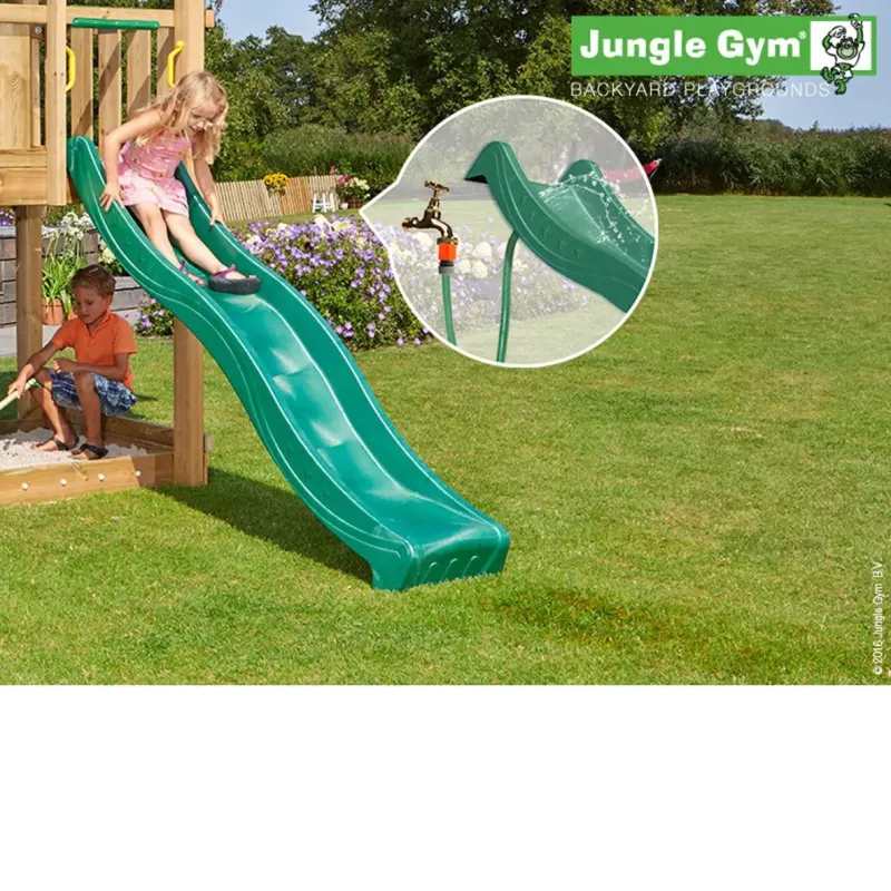 Jungle Gym Rutschebane Mørkegrøn   20 Meter Nyhed