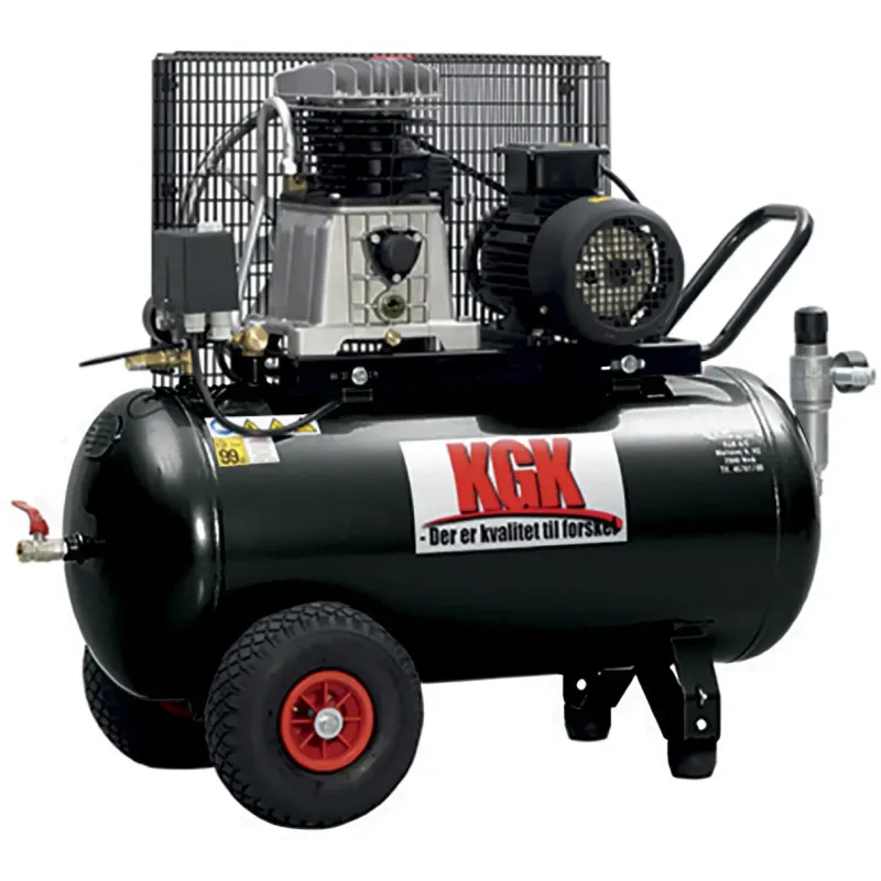 Kgk Kompressor  90 300 3hk  2cyl Kileremstrukket 90l Tank