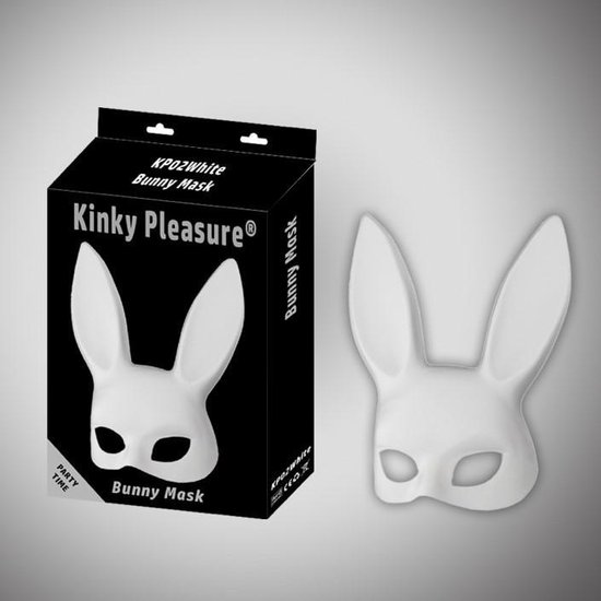 Kinky Pleasure Bunny Mask White