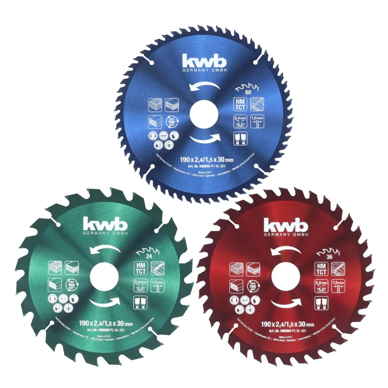 Kwb Rundsavsklinge  ø190 ø30 Mm  Sæt Med   Dele 49586999