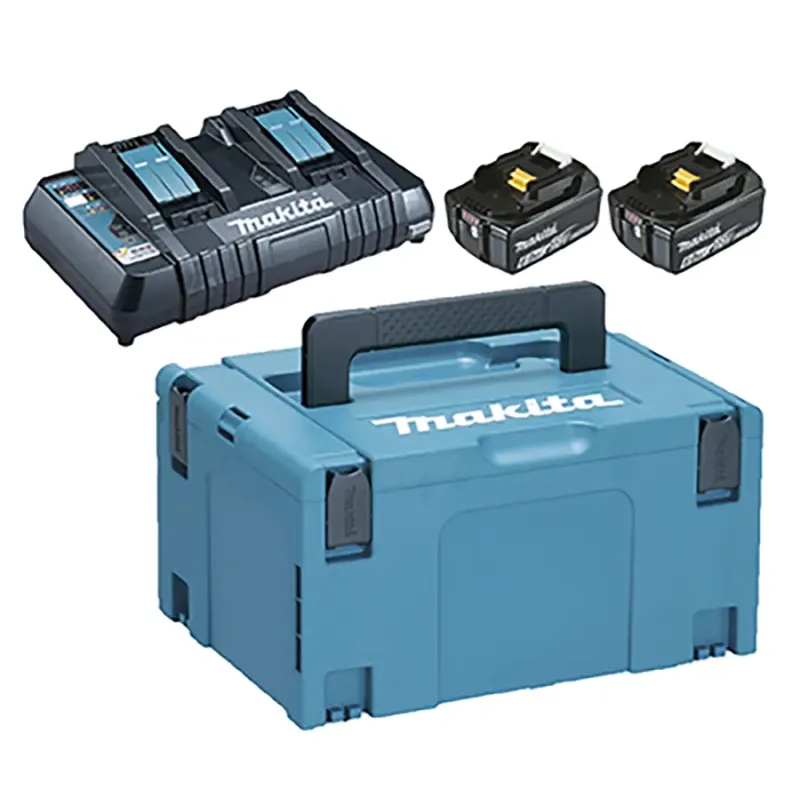 Makita Batteripakke 2xbl1860b Dc18rd 198077-
