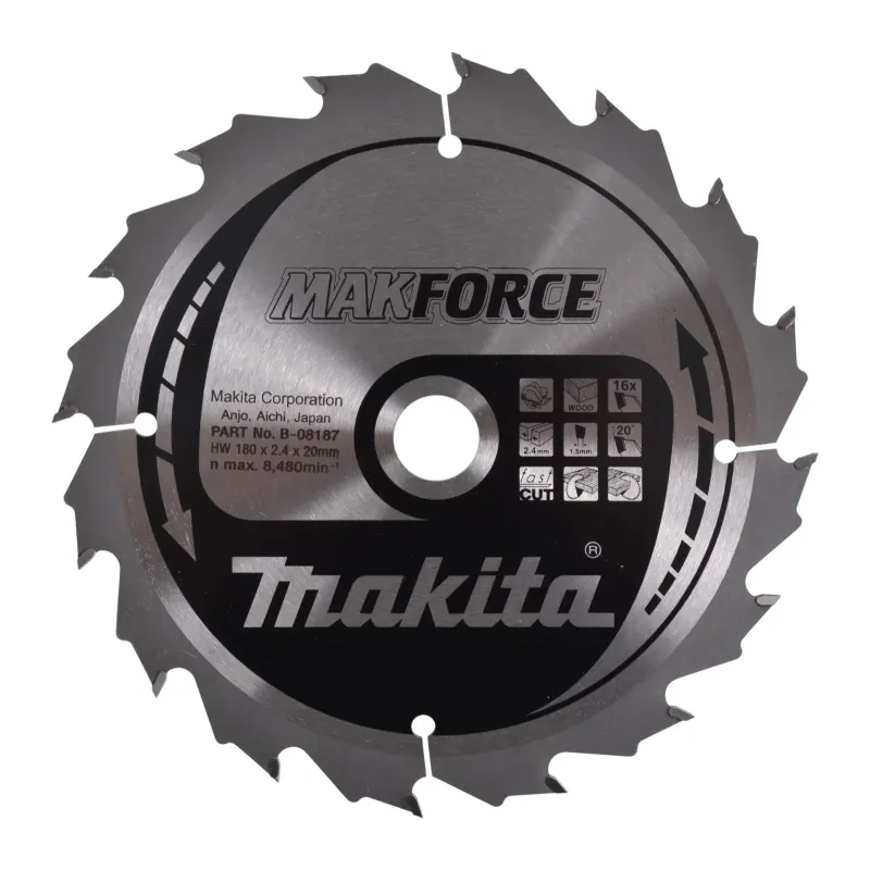 Makita Hm-klinge 180mm 16t  -08187