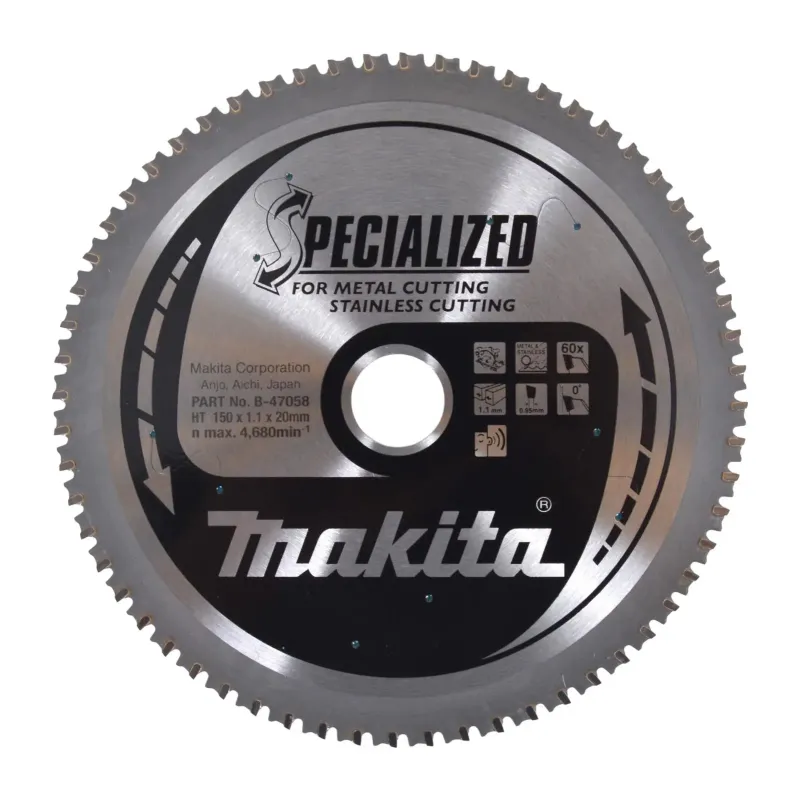 Makita Hm-klinge 150x20x60z Inox  -47058