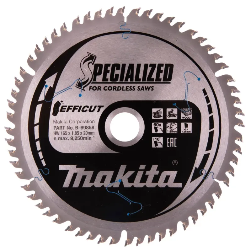 Makita Klinge Tct 165x20mm 60t  -69858