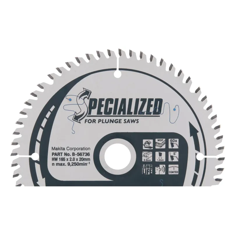 Makita Klinge Tct 165x20mm   60t  -56736