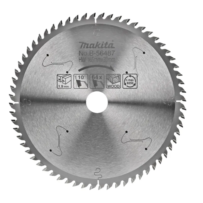 Makita Klinge Tct 165x20mmx64t  -56487