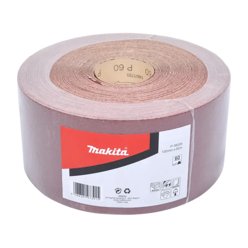 Makita Sandpapir Rulle 120mmx50m K60  -38205