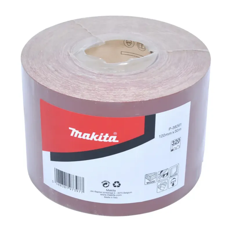 Makita Sandpapir Rulle 120mmx50m K320  -38261