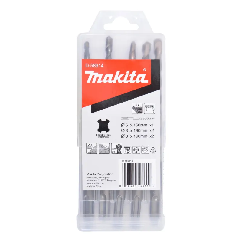 Makita Sds-plus Borsæt   Stk   -58914