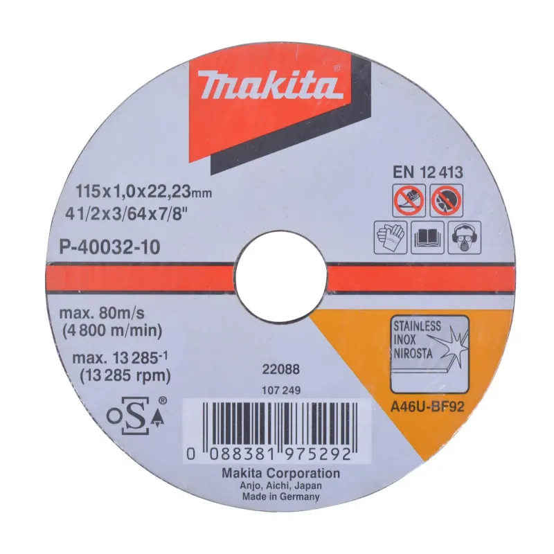 Makita Skæreskive 115x1 0mm  -40032-10