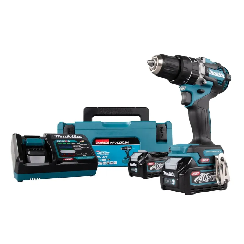 Makita Slagboremaskine 40v   5ah Hp002gd201