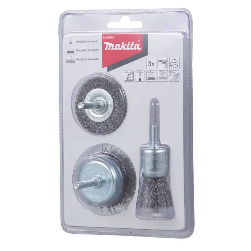 Makita Stålbørstesæt 6mm     Quot       -66070