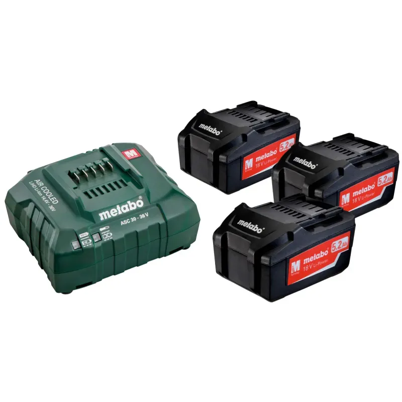Metabo Basic-set 18 3x5   Asc 30-36 685048000