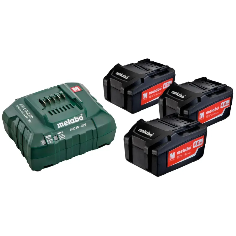 Metabo Basic-set 18 3x4   Asc 30-36 685049000