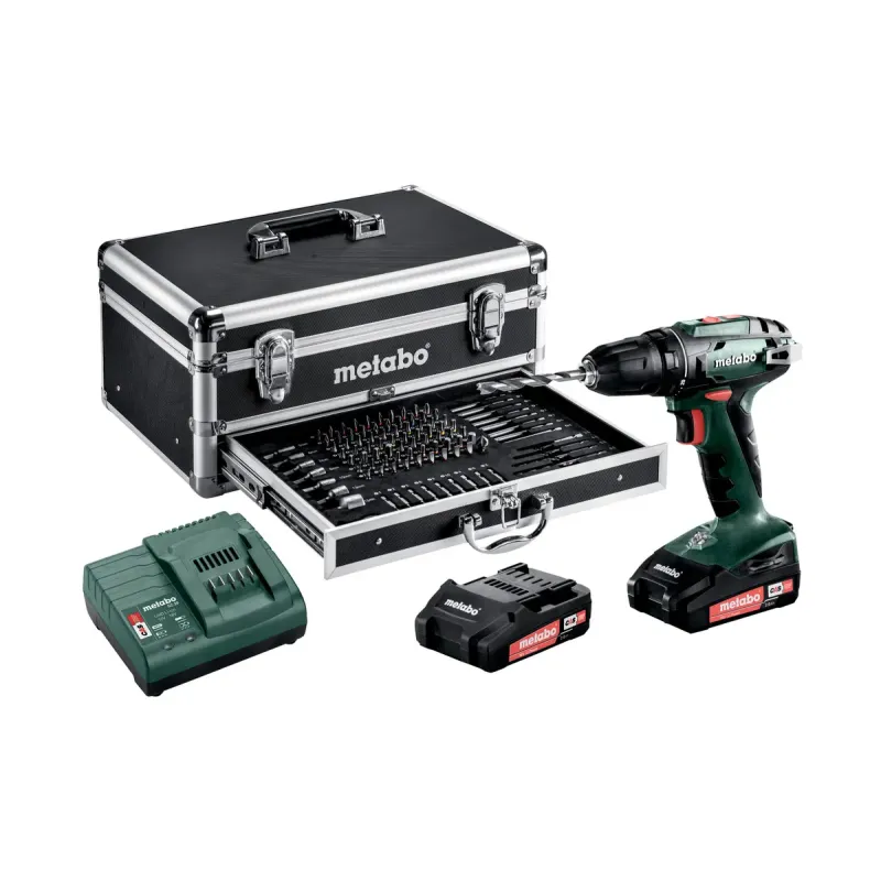 Metabo Bs 18 Set 602207910 Akku-bore--skruemaskine