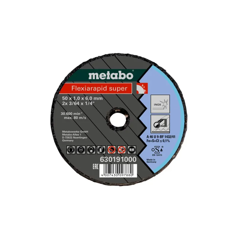 Metabo 4007430097880 630191000 Kvalitetsklasse   46-    Flexiarapid Super Inox