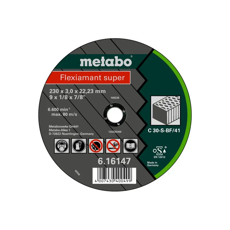 Metabo 4007430401106 616303000 Kvalitetsklasse   30-  Flexiamant Super Sten