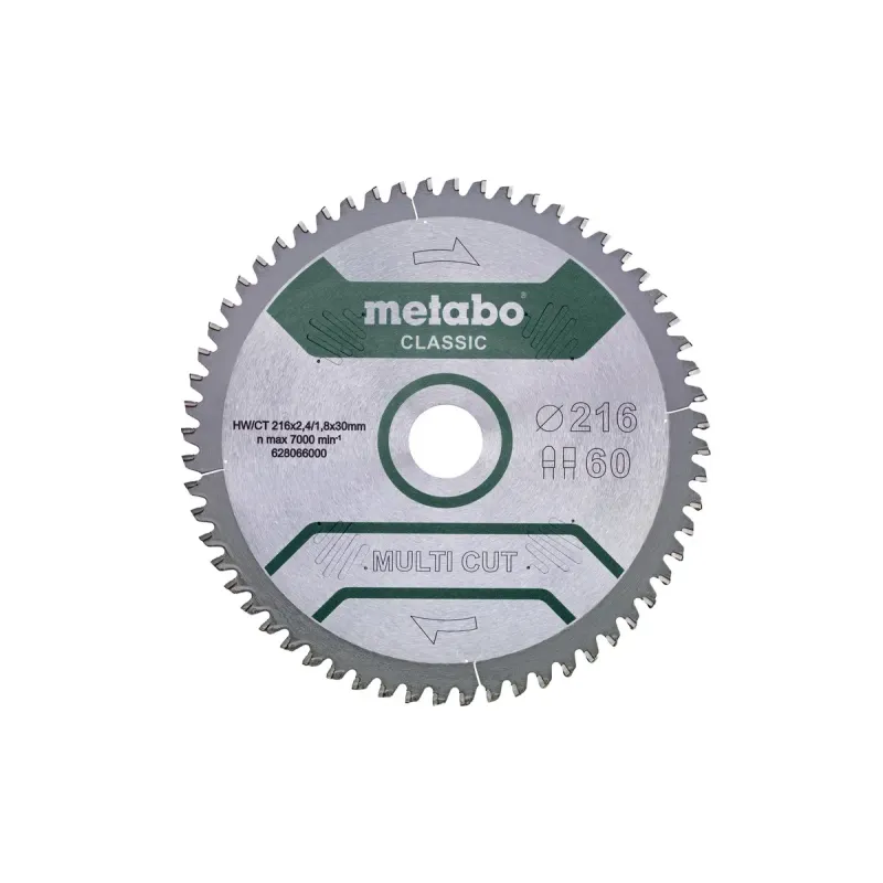 Metabo 4061792173644 628285000 Rundsavklinge Multi Cut  Kvalitet Classic  Til Semistationære Rundsav