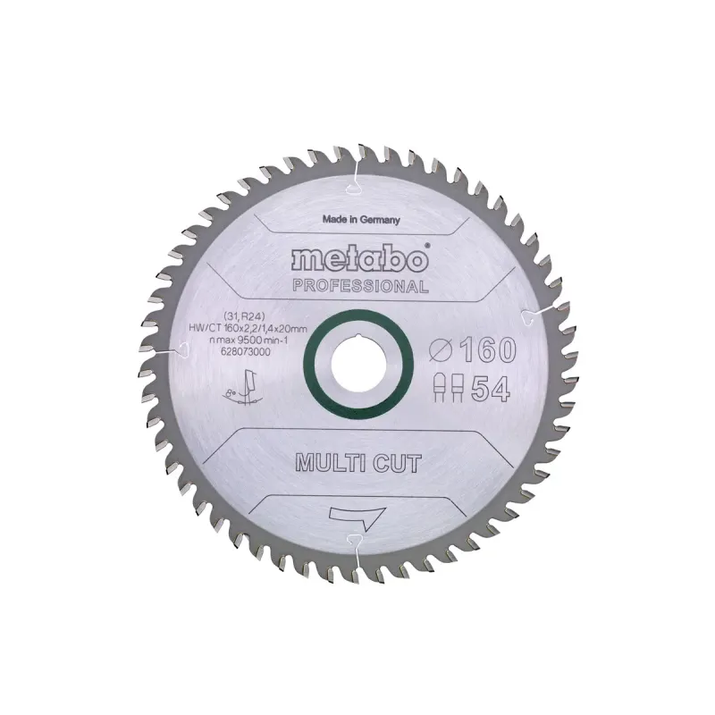 Metabo 4007430176516 628085000 Rundsavklinge Multi Cut  Kvalitet Professional  Til Håndrundsav