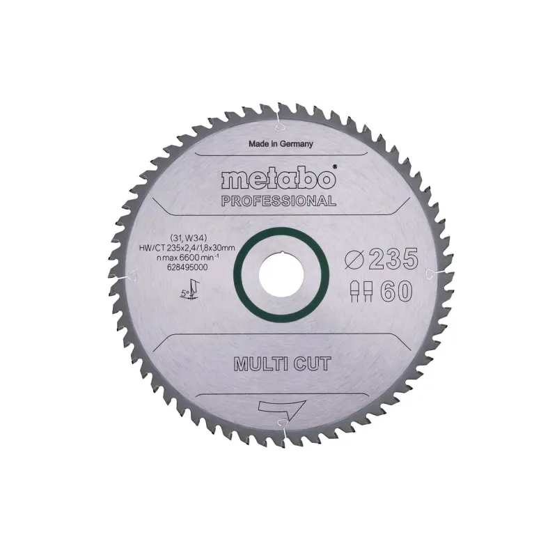 Metabo 4061792188549 628495000 Rundsavklinge Multi Cut  Kvalitet Professional  Til Håndrundsav