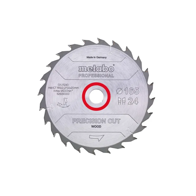 Metabo 4061792173699 628290000 Rundsavklinge Precision Cut Wood  Kvalitet Professional  Til Håndrundsav