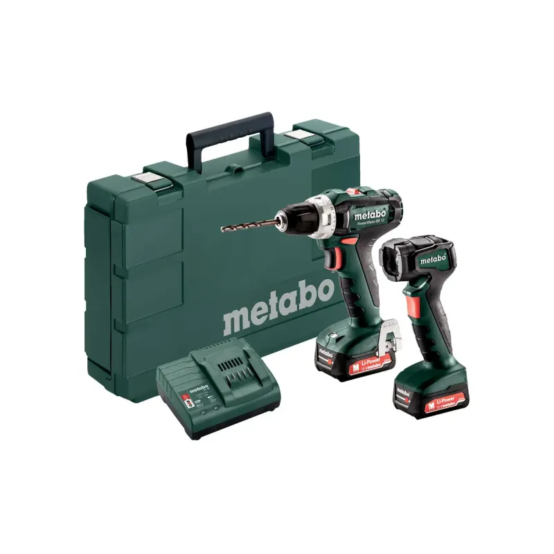 Metabo Set Powermaxx Bs 12 601036900 Akku-bore--skruemaskine