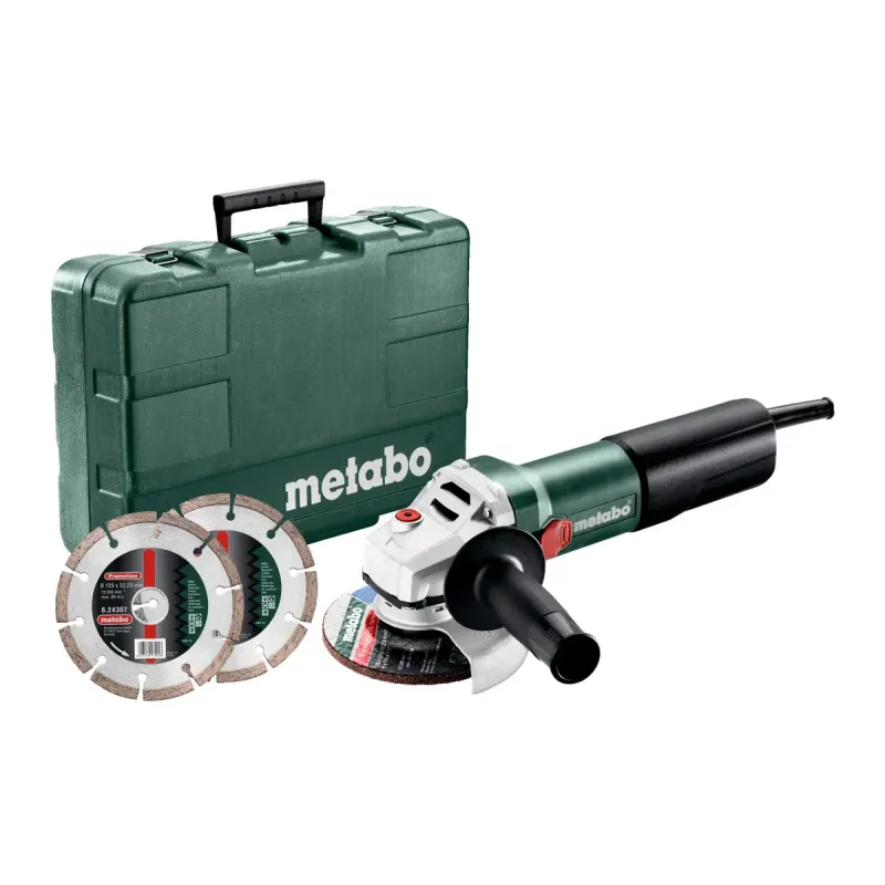 Metabo Wq 1100-125 Set 610035510 Vinkelsliber Kompaktklasse
