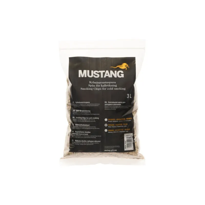 Mustang Røgchips Smuld Pecan   Liter Fin Til Grill